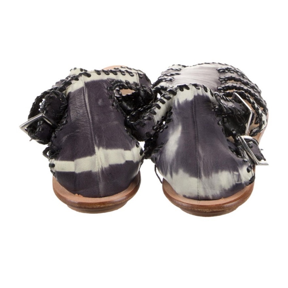 Loeffler Randall Elvie-TD Napa Black Leather Sandals - Women’s Size 6.5 - Picture 5 of 6